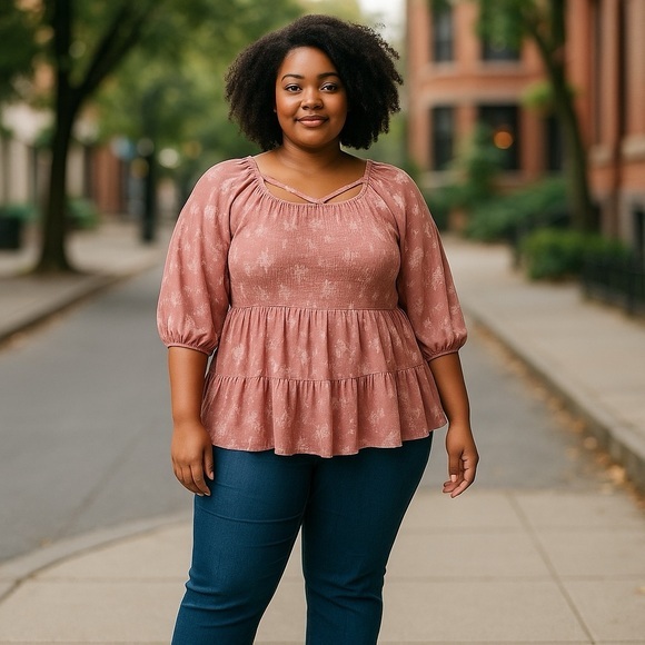 Tops - Plus Size Pink Top Size 2X